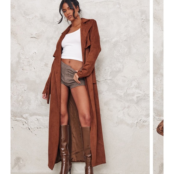 PrettyLittleThing Jackets & Blazers - TRENCH COAT Elegant Brown